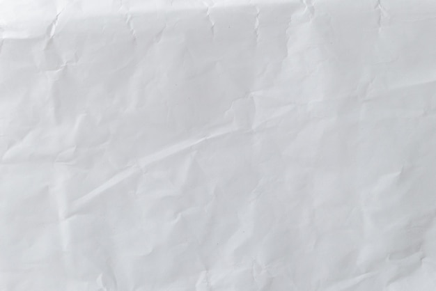 Foto weißer zerknitterter papierhintergrund