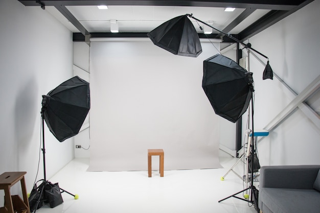 Weißes Fotostudio