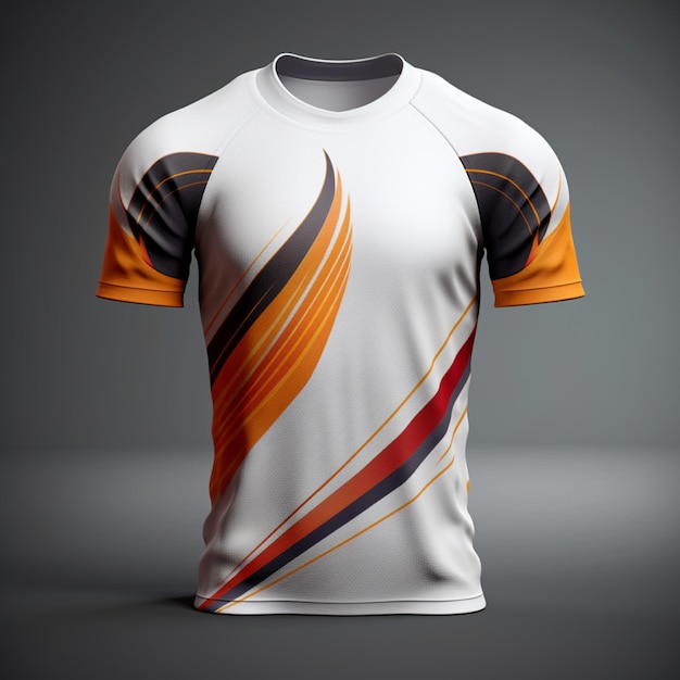 Weißes Hemd Sporttrikot Design