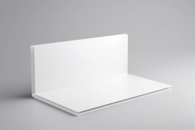 Weißes leeres Papiermodell