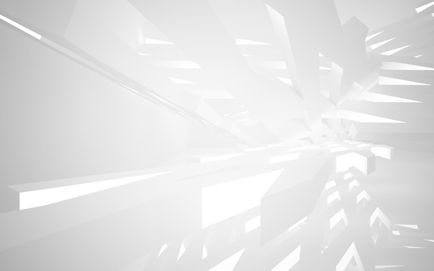 Weißes Licht in einem Tunnel mit weißem Hintergrund
