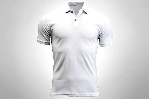 Weißes Poloshirt für Herren, lässiges Business-Modell