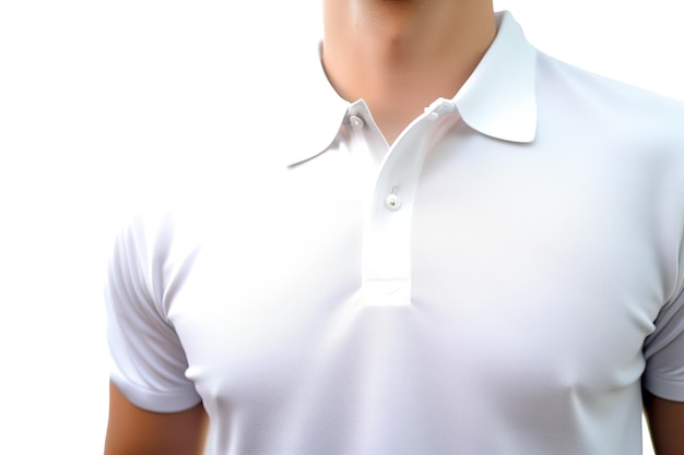 Weißes Poloshirt für Herren, lässiges Business-Modell