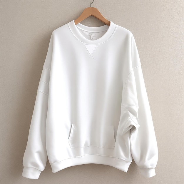 weißes Sweatshirt