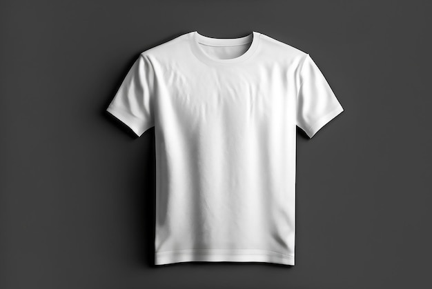 Weißes T-Shirt mit dem Wort „Tshirt“ für Mockup