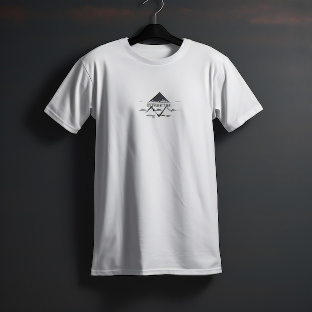 weißes T-Shirt mit Logo-Stil 4