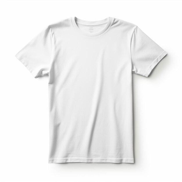 Foto weißes t-shirt-modellmaterial