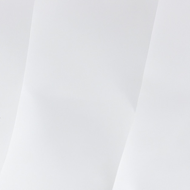 Weißes zerknittertes Papier, weiße Papierstruktur