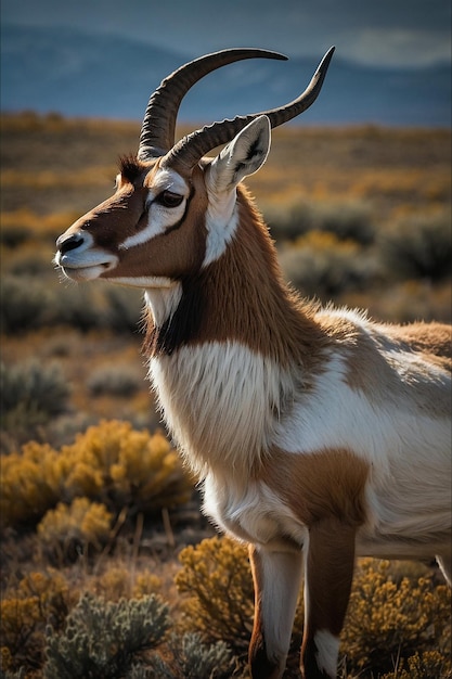 Weißschwanz Buck Hirsch isoliertes Porträt Palouse Prairie Montana USA Großwildjagd Weißschwänz Trophäe Weißenschwänz Weißeschwänz