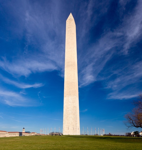 Weitwinkelaufnahme des Washington Monument