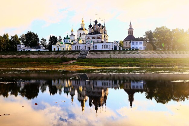 weliki ustjug kirche landschaft russland norden religion architektur