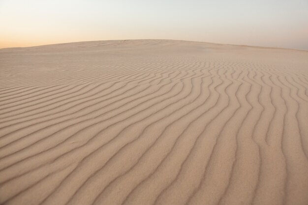 Wellen der Sandstruktur, Dünen der Wüste.