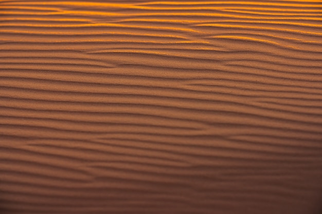 Wellen von Sand Textur Dünen der Wüste