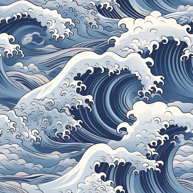 Wellenmusterform von Meerwasserwellen