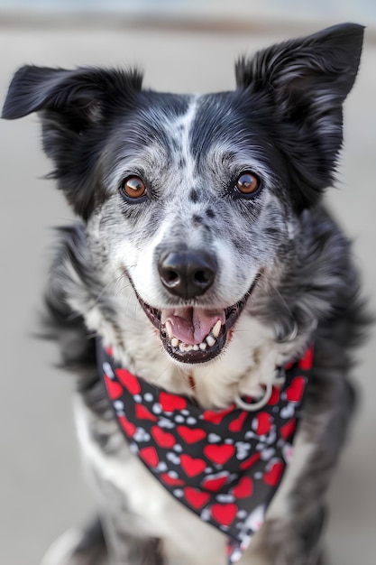 Welpenliebe Hunde-Zuneigung in Valentinstagsherzen