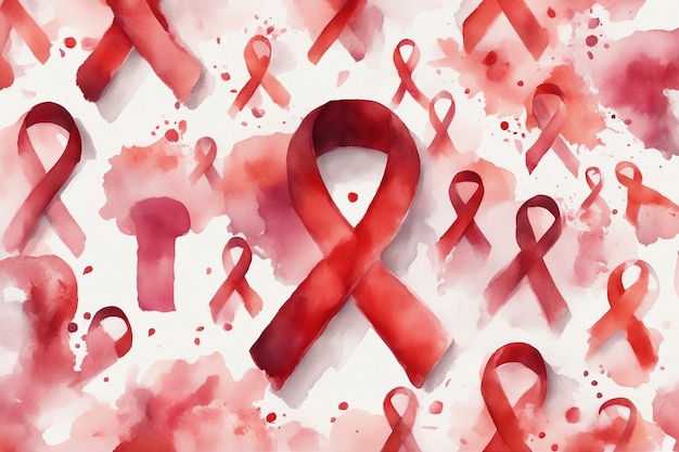 Welt-Aids-Tag-Banner-Hintergrundbild