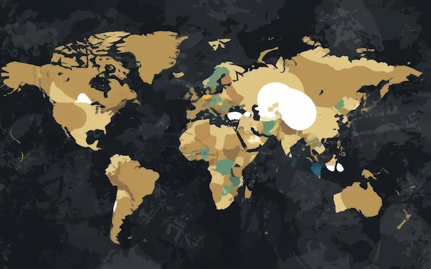 Weltkarte weltweite internationale Globalisierungskonzept alle Länder Netzwerk