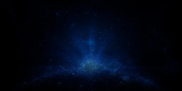 Weltraumhintergrund, langes Banner, Sterne, Tapete, Himmelshintergrund, - Bild