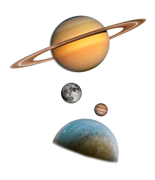 Weltraumplaneten png-Aufkleber Sonnensystem transparenter Hintergrund