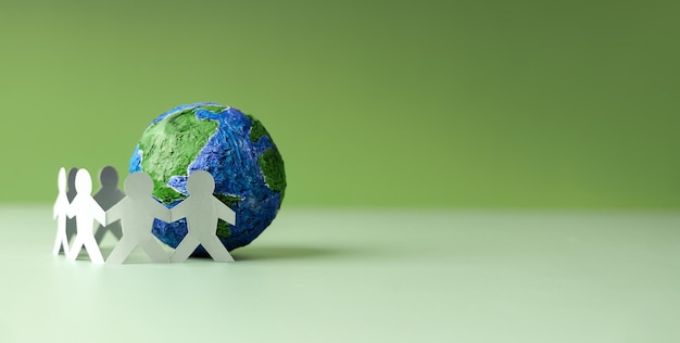 Welttag der Erde Konzept Grüne Energie ESG Erneuerbare und nachhaltige Ressourcen Umweltschutz