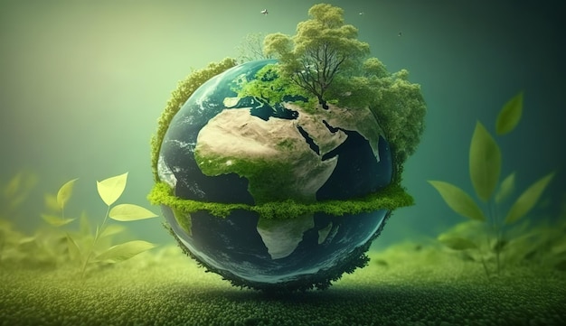 Weltumwelttag Bedeutung des Naturschutzes Umwelt Welttag der Erde Generative KI