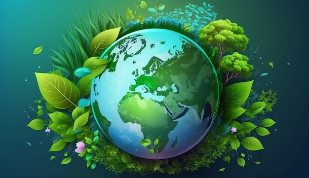 Weltumwelttag Bedeutung des Naturschutzes Umwelt Welttag der Erde Generative KI