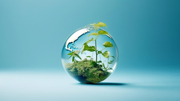 Weltumwelttag-Plakathintergrund, Nahaufnahme des Tapetenpapiers zum Schutz der Erde auf dem grünen Planeten