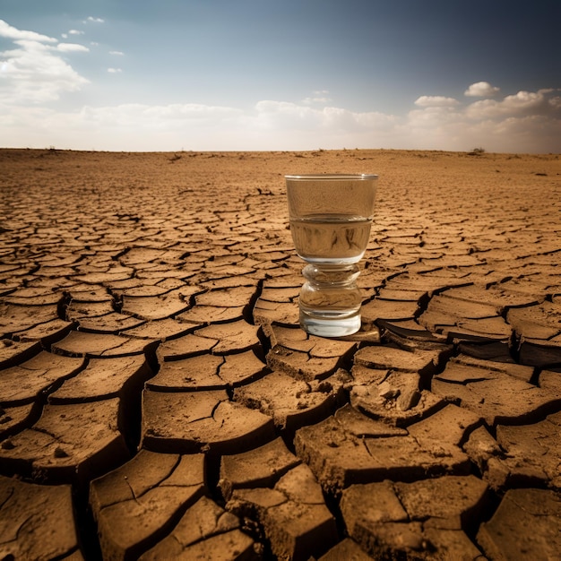 Weltweite Dürre Mangel an Trinkwasser, soziales Problem