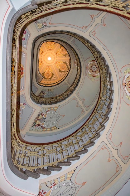 Wendeltreppe in einem alten Rigaer Haus.