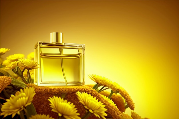 Foto werbemodell für parfümflaschen