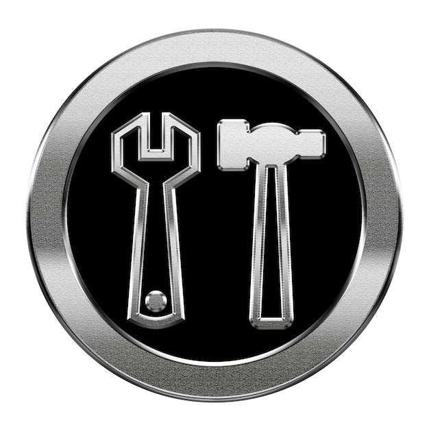 Werkzeug-Symbol Silber