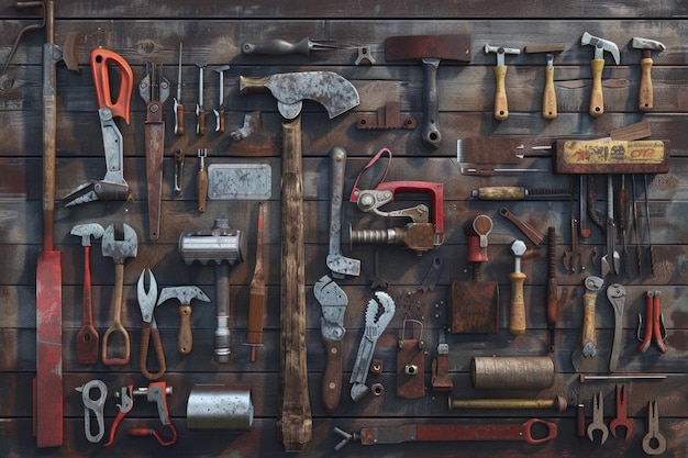 Werkzeuge für Holz, Metall und andere Bauarbeiten