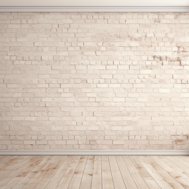 Werten Sie Ihr Zuhause mit einem cremeweißen Backsteinmauer-Hintergrund auf
