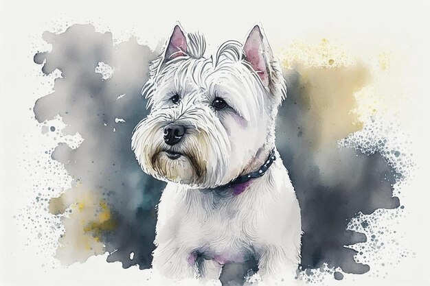 West Highland Terrier Dark Horse im Comic-Stil