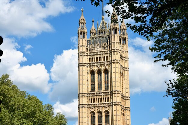 Westminster Abbey angesehen von Victoria Tower Gardens London UK