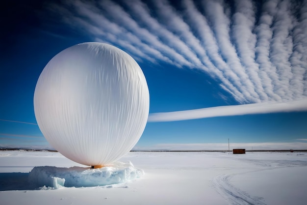 Wetterballon, neuronales Netzwerk, KI generiert