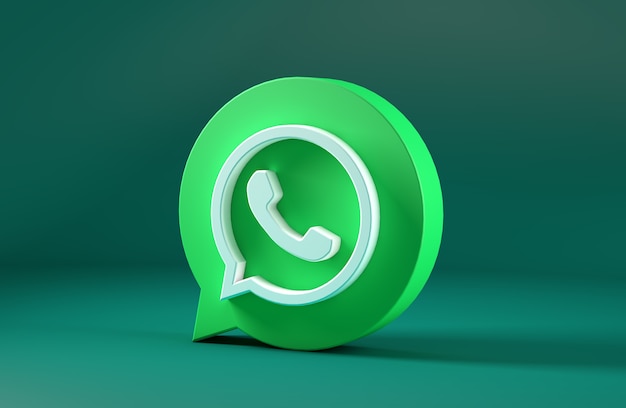 WhatsApp-Symbol isoliert