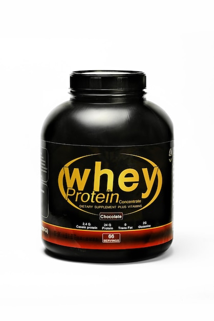 Whey Protein Flasche Bodybuilding Supplement Proteinpulver GYM Supplements Schokoladengeschmack
