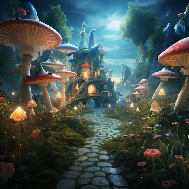 Whimsical Wonderland, uma encantadora festa no jardim