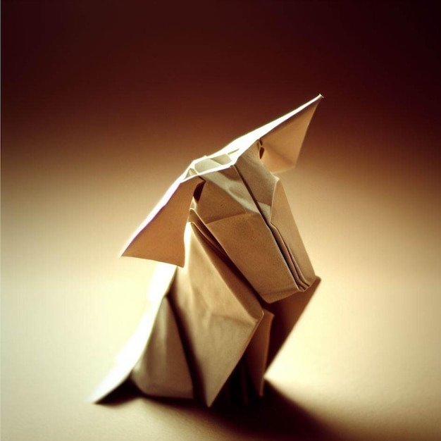 Foto whimsical wonders una deliciosa colección de lindos animales de origami arte plegable de papel japonés