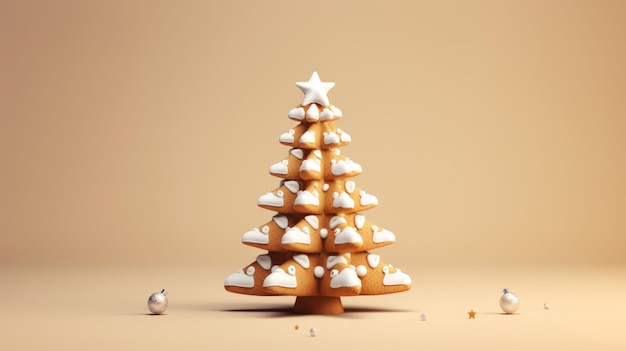 Whimsical World of Christmas Gingerbread Creations Weihnachtsbaum aus Lebkuchen