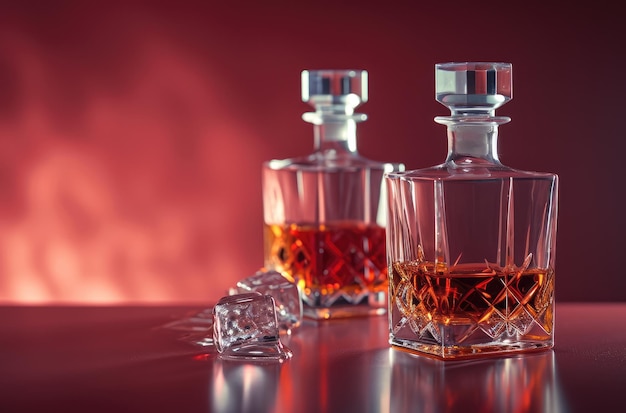 Whiskey Scotch Brandy Alkoholgetränke Entspannung und Erholung Luxus Eleganz reicher Wandteppich