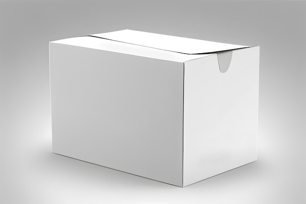 White-Box-Paket auf weißem Hintergrund AI Generative