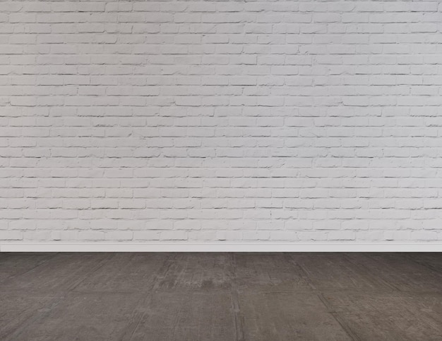 White Brick Wall Mockup, Wallpaper Mockup oder Mockup für Ihre Rahmen