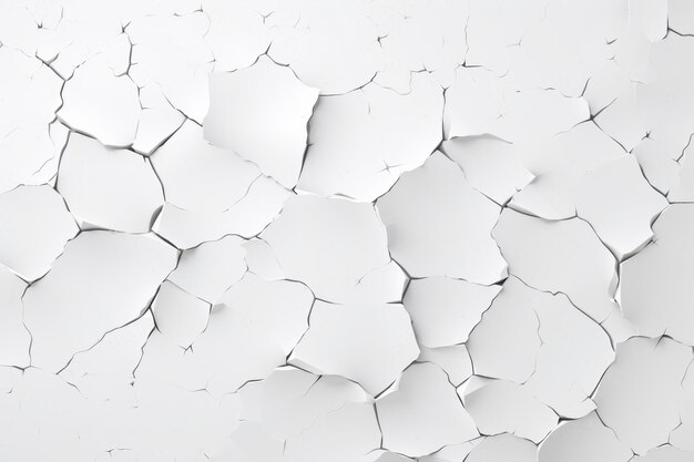 Foto white cracked wall abstract vector background em 32 aspect ratio