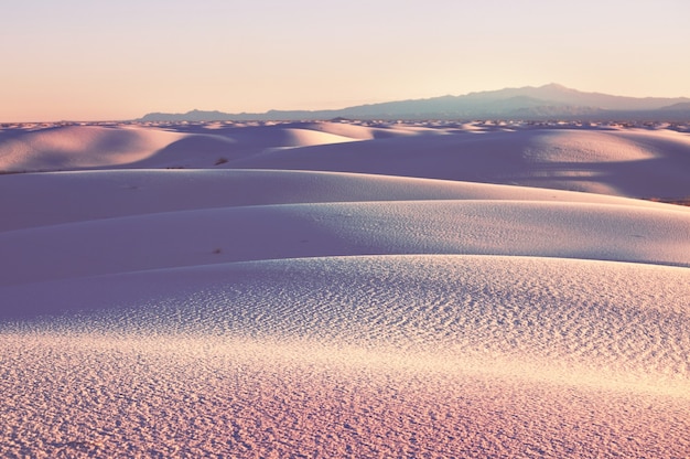 Foto white sands dunes no novo méxico, eua