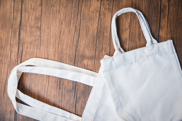 White Tote Canvas Stoff Öko Tasche Tuch Einkaufssack Null Abfall Verwenden Sie weniger Kunststoff