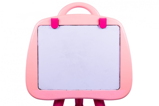 Whiteboard litter rosa para criança em branco