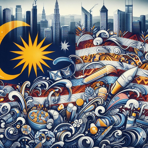 Wiederbelebung der malaysischen Flagge, die ein zeitloses Emblem der malaiischen Identität neu belebt