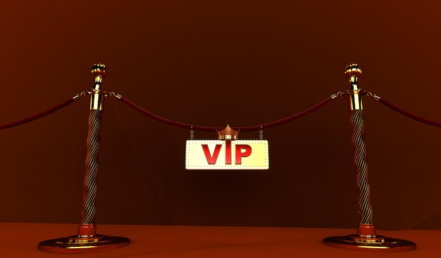 Wiedergabe 3D des goldenen VIP